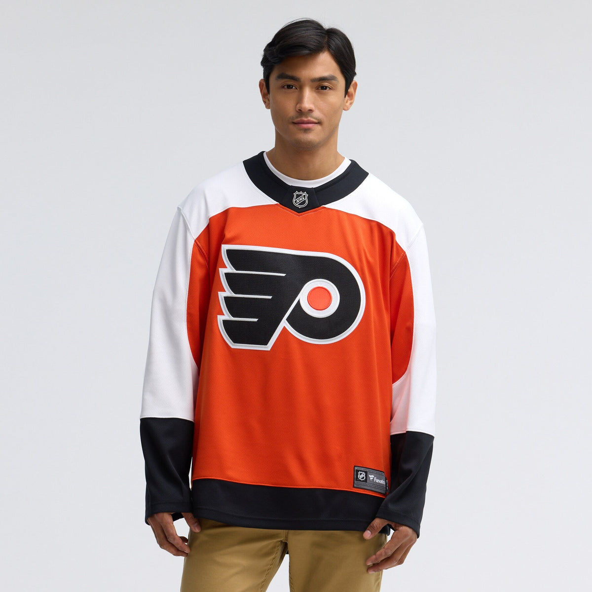 Philadelphia Flyers Burnt Orange Home Breakaway Jersey product image 5, provided for visual reference and product detail