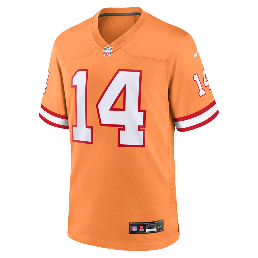 Tampa Bay Buccaneers Chris Godwin Jr. Orange Alternate Game Player Jersey product image 2, provided for visual reference and