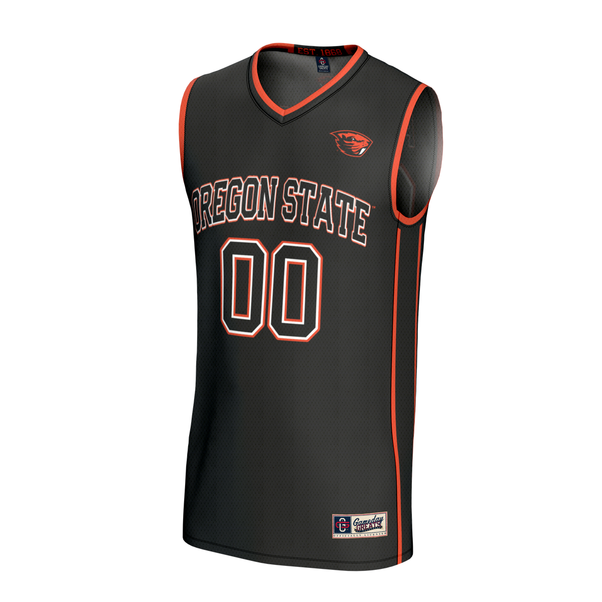 Oregon State Beavers Lightweight Collegiate Basketball NIL Pick-A-Player Fashion Jersey - Black product image 3, provided
