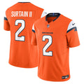 Denver Broncos Patrick Surtain II Orange Team Vapor F.U.S.E. Limited Jersey product image 1, provided for visual reference