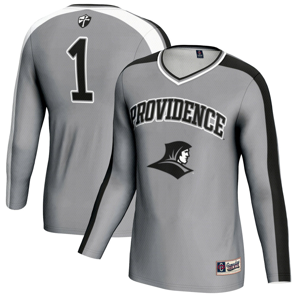 Providence Friars #1 Lightweight Volleyball Fashion Jersey - Silver product image 2, provided for visual reference and