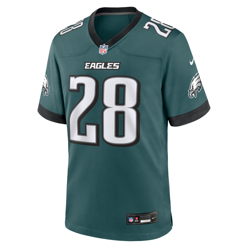 Philadelphia Eagles Will Shipley Midnight Green Team Game Jersey product image 3, provided for visual reference and product