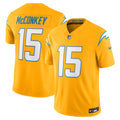 Los Angeles Chargers Ladd McConkey Gold Alternate Charger Power Vapor F.U.S.E. Limited Jersey product image 1, provided for