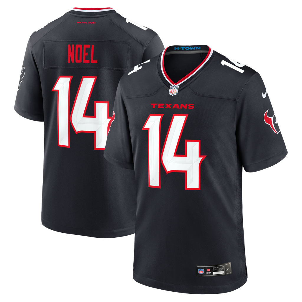 Houston Texans Jaylin Noel Navy Team Game Jersey product image 1, provided for visual reference and product detail review