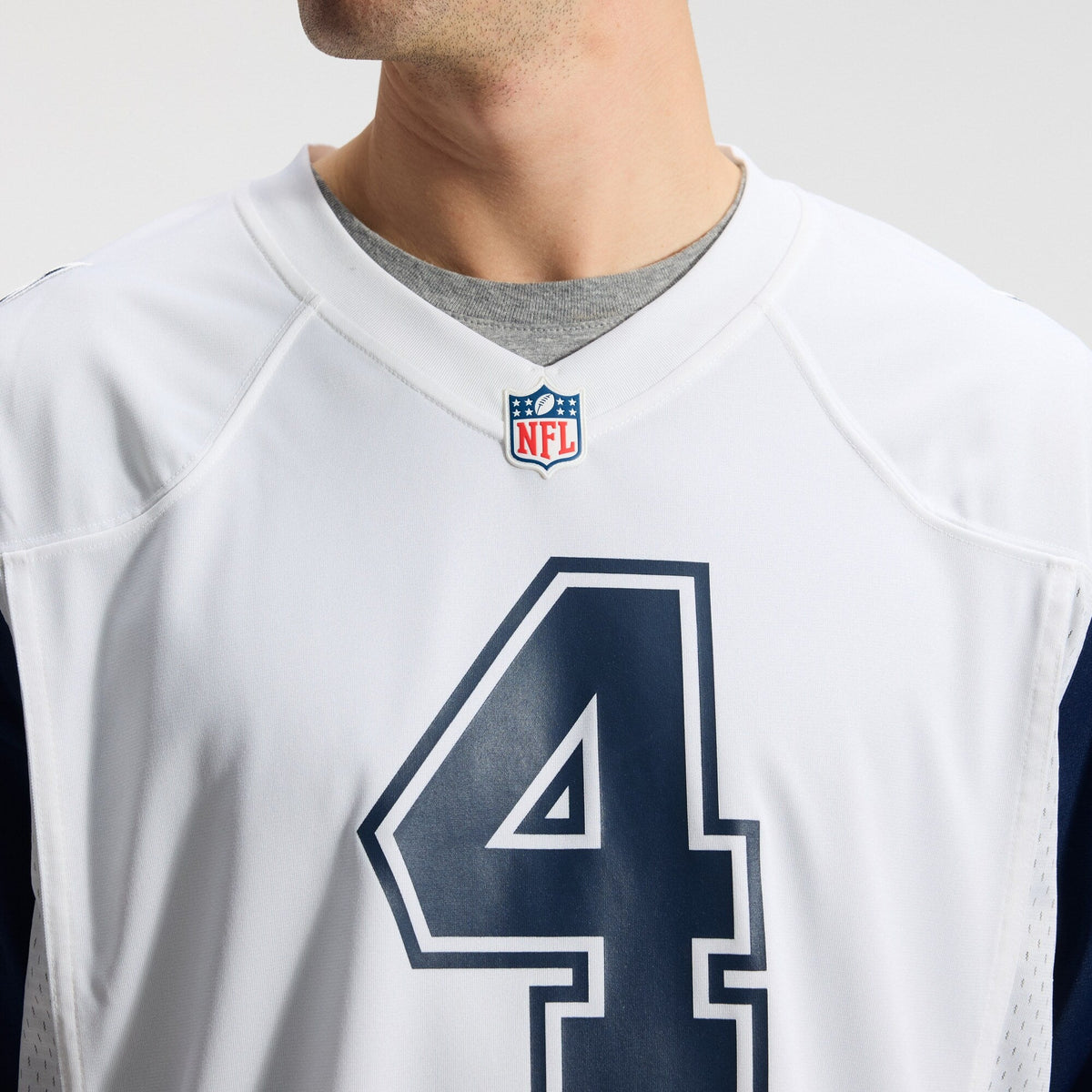 Dallas Cowboys Dak Prescott White Alternate Game Team Jersey product image 10, provided for visual reference and product