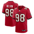 Tampa Bay Buccaneers Anthony Nelson Red Game Jersey product image 1, provided for visual reference and product detail review