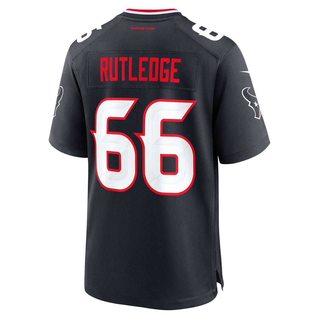 Houston Texans Keylan Rutledge Navy 2026 NFL Draft First Round Pick No. 26 Team Game Jersey product image 4, provided for