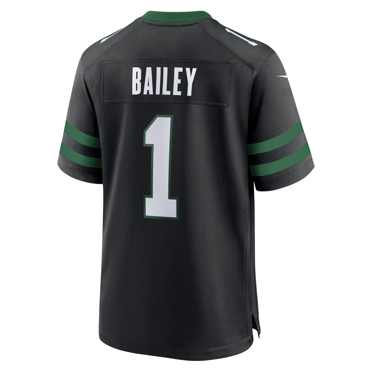 New York Jets David Bailey Legacy Black Alternate Game Player Jersey product image 4, provided for visual reference and
