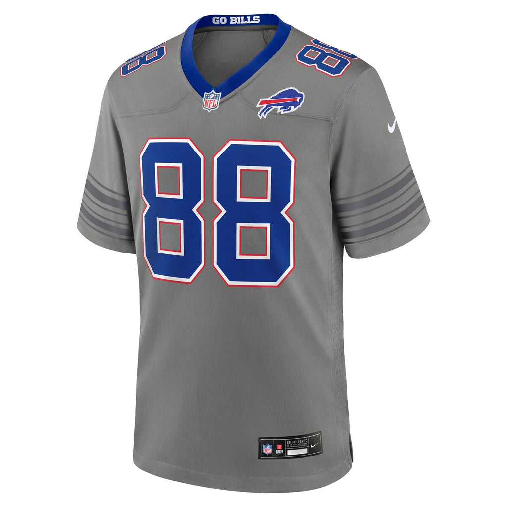 Buffalo Bills Dawson Knox Gray Nickel City Game Jersey product image 3, provided for visual reference and product detail