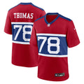 New York Giants Andrew Thomas Century Red Alternate Player Game Jersey product image 1, provided for visual reference and
