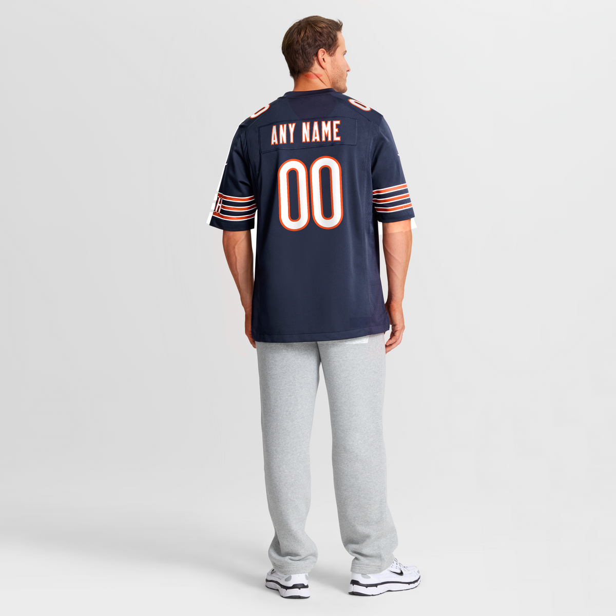 Chicago Bears Navy Custom Game Jersey product image 9, provided for visual reference and product detail review