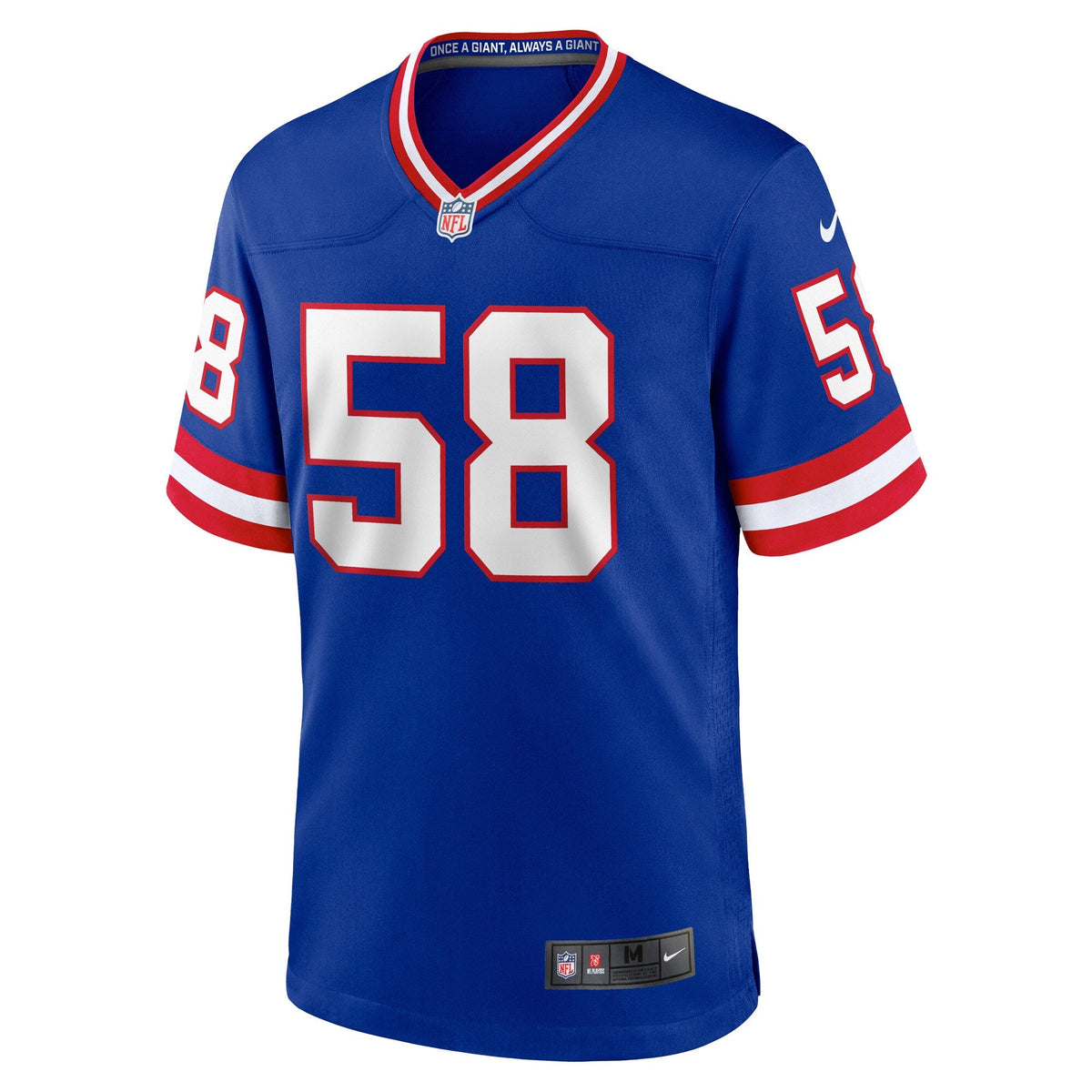 New York Giants Carl Banks Royal Retired Player Alternate Game Jersey product image 3, provided for visual reference and