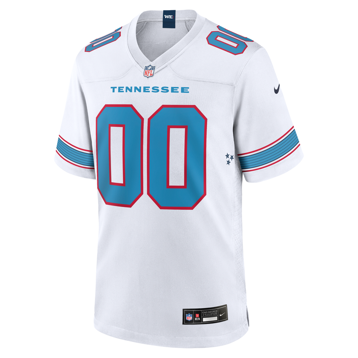 Tennessee Titans White Game Custom Jersey product image 3, provided for visual reference and product detail review