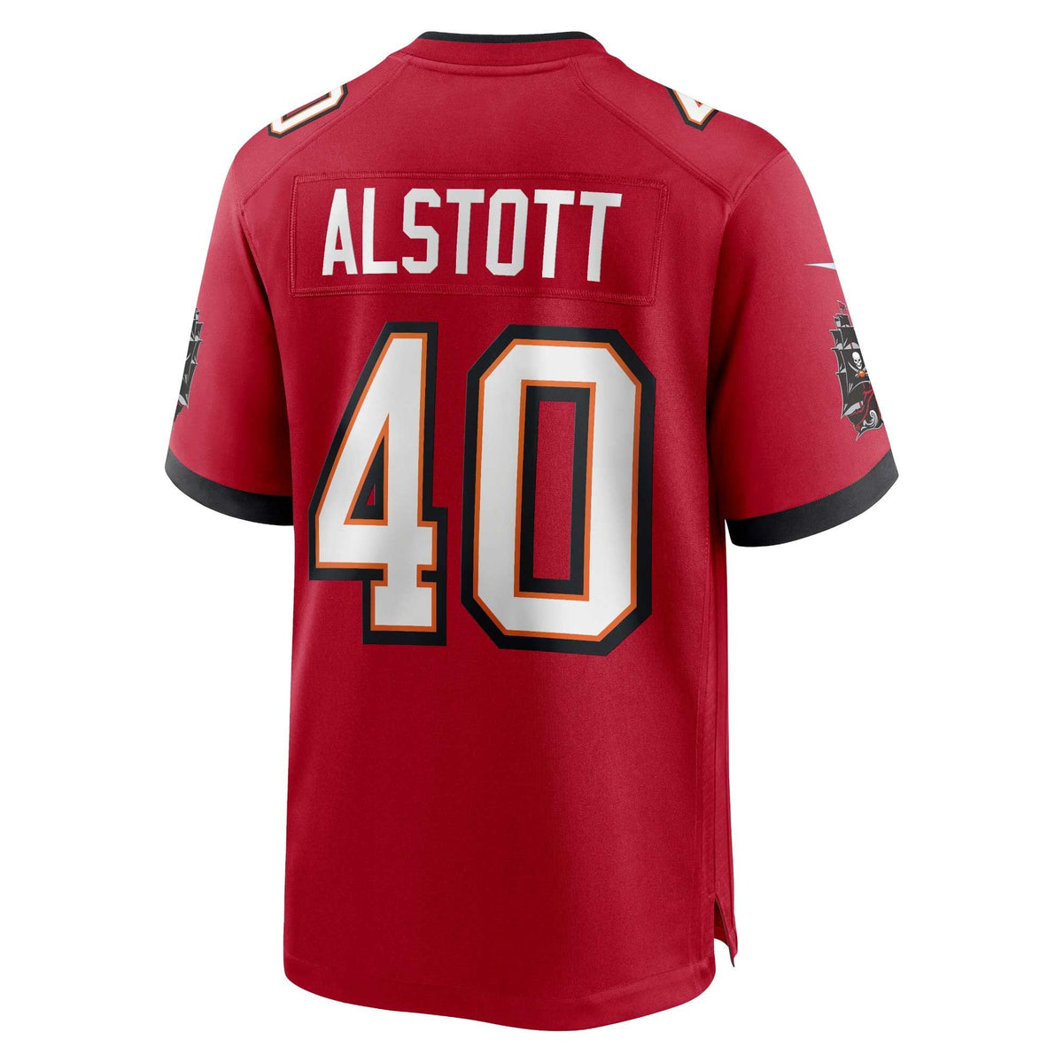Tampa Bay Buccaneers Mike Alstott Red Retired Player Game Jersey product image 5, provided for visual reference and product