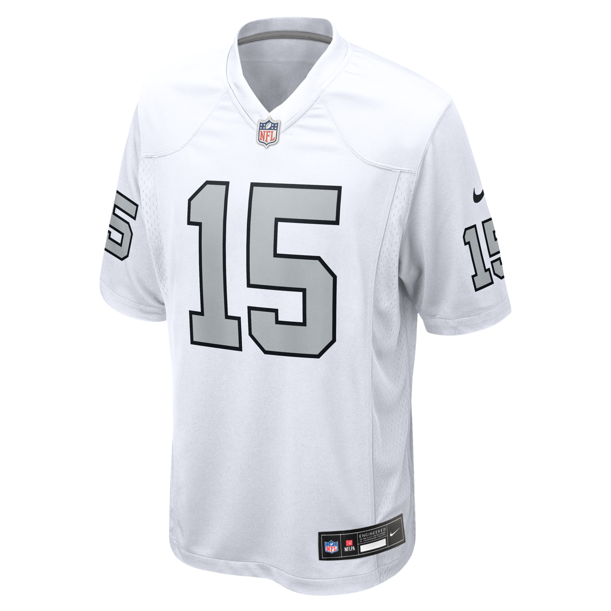 Las Vegas Raiders Fernando Mendoza White Alternate Game Player Jersey product image 3, provided for visual reference and