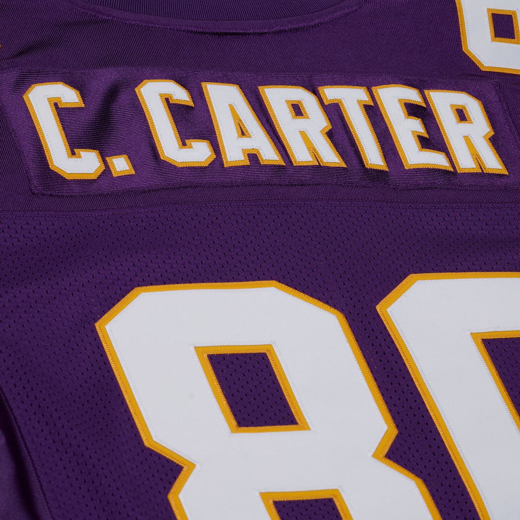 Minnesota Vikings Cris Carter Purple 2001 Authentic Throwback Jersey product image 9, provided for visual reference and