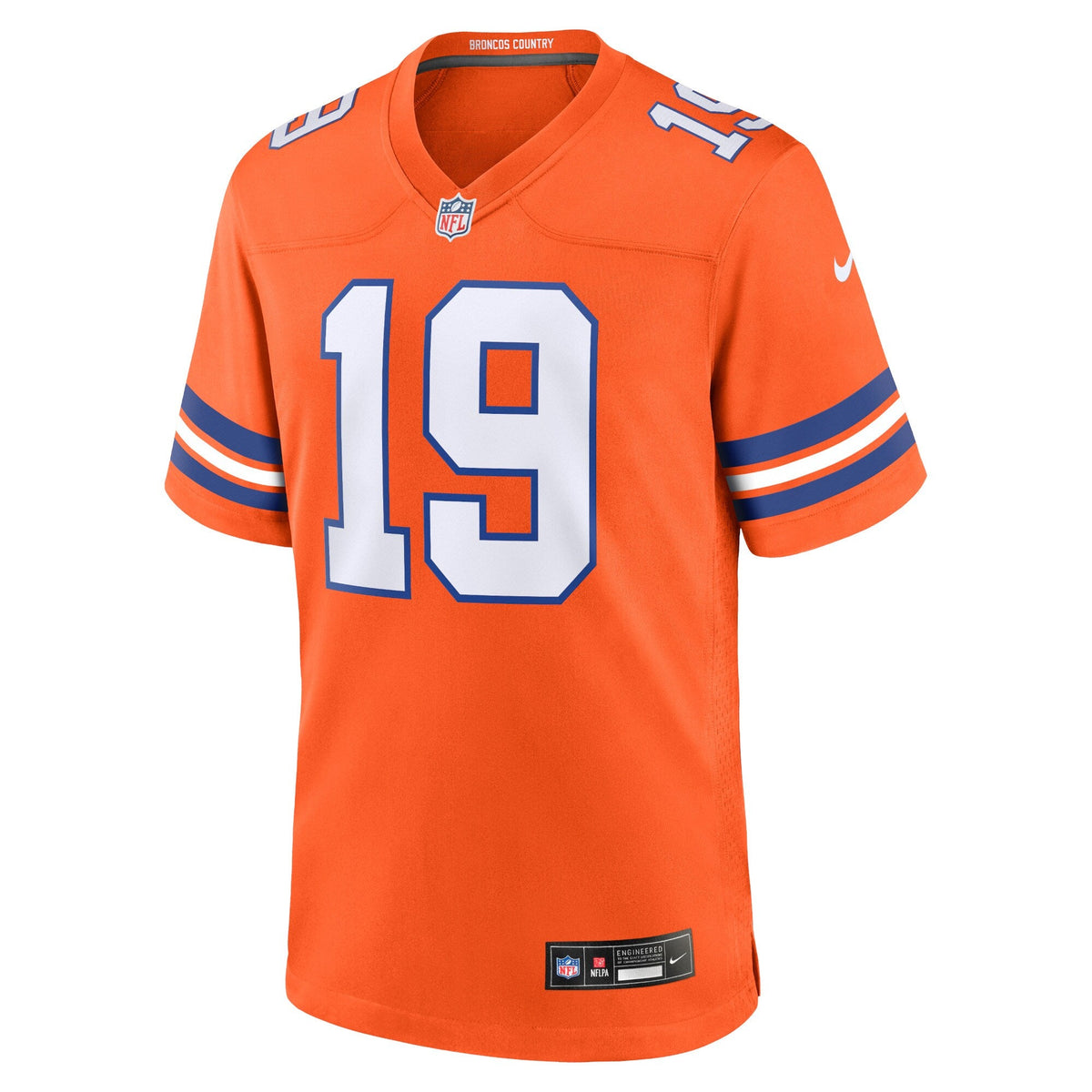 Denver Broncos Marvin Mims Jr Orange Mile High Collection 1977 Throwback Player Game Jersey product image 3, provided for