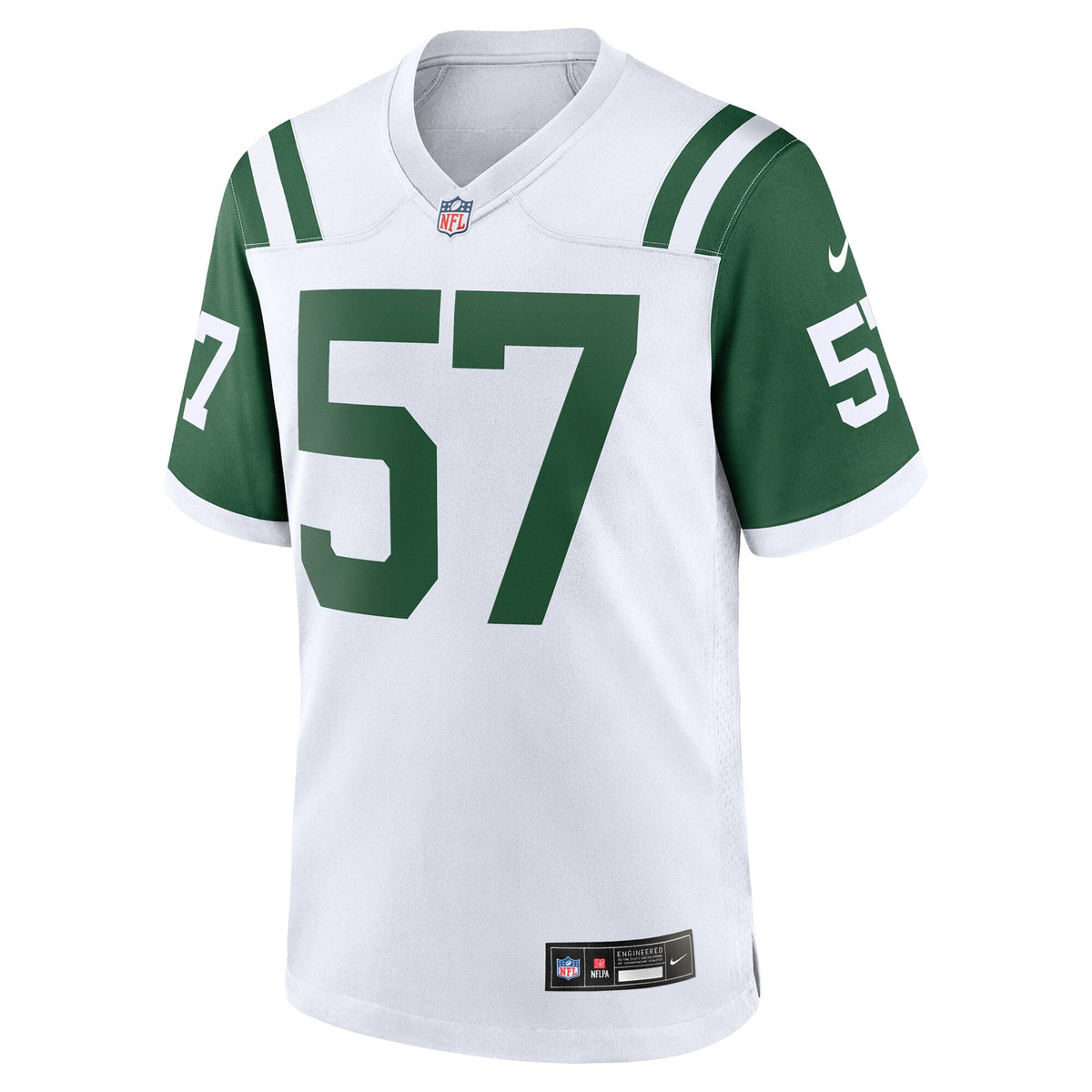 New York Jets C.J. Mosley White Classic Alternate Game Jersey product image 3, provided for visual reference and product