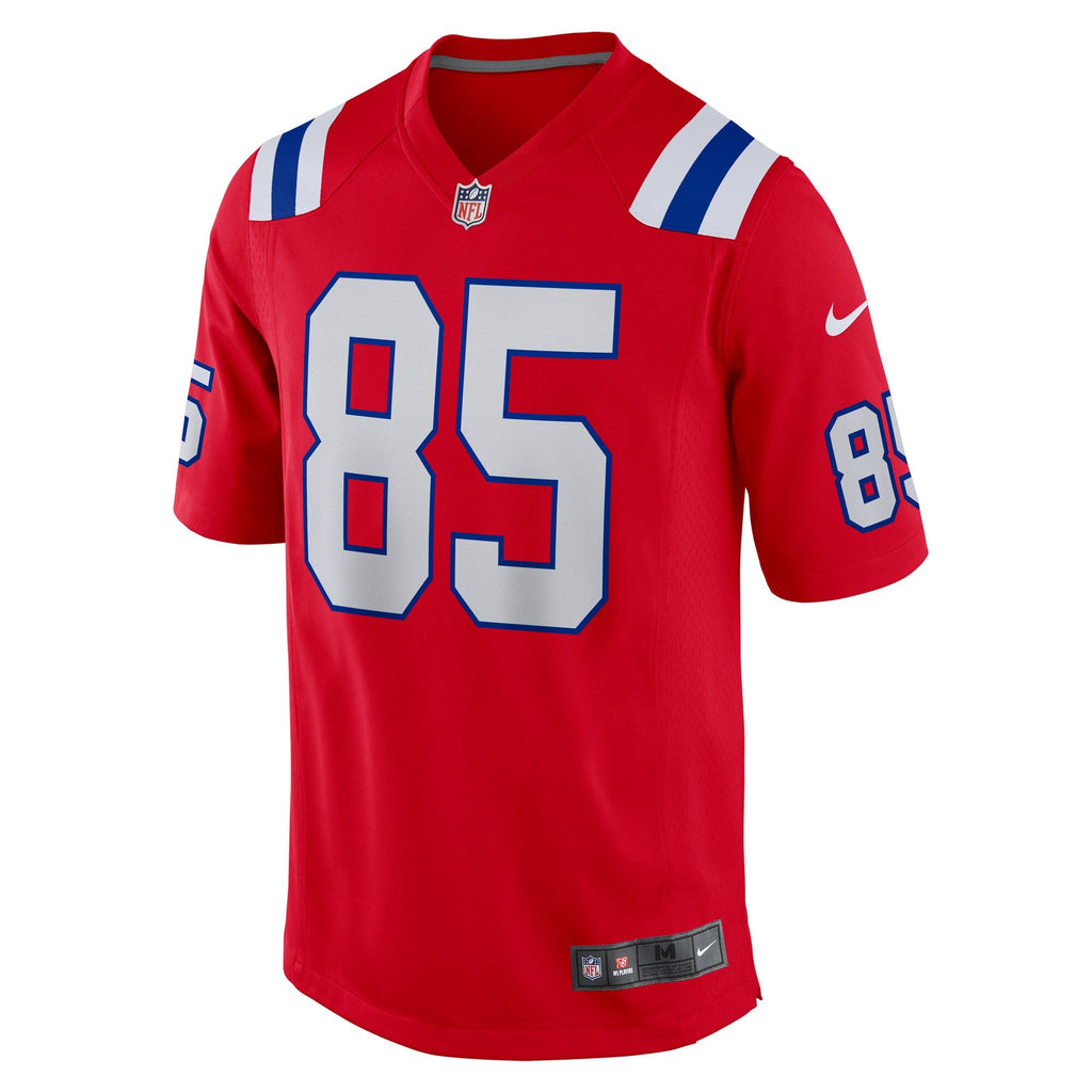 New England Patriots Hunter Henry Red Game Alternate Jersey product image 3, provided for visual reference and product