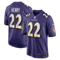 Baltimore Ravens Derrick Henry Purple Game Player Jersey product image 1, provided for visual reference and product detail