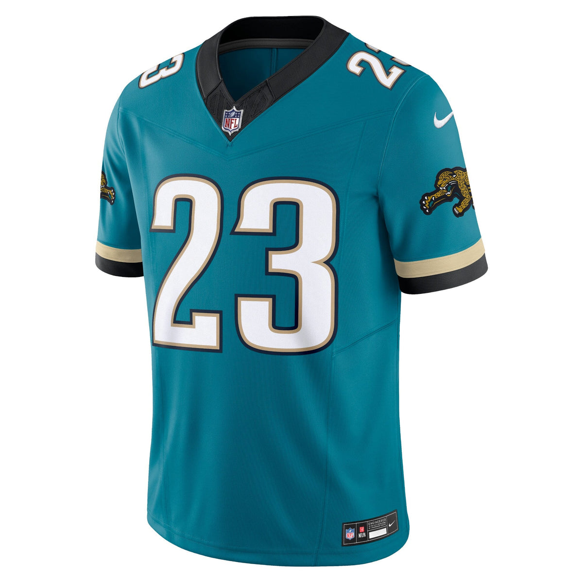 Jacksonville Jaguars Foye Oluokun Teal Prowler Throwback Vapor F.U.S.E. Limited Jersey product image 3, provided for visual