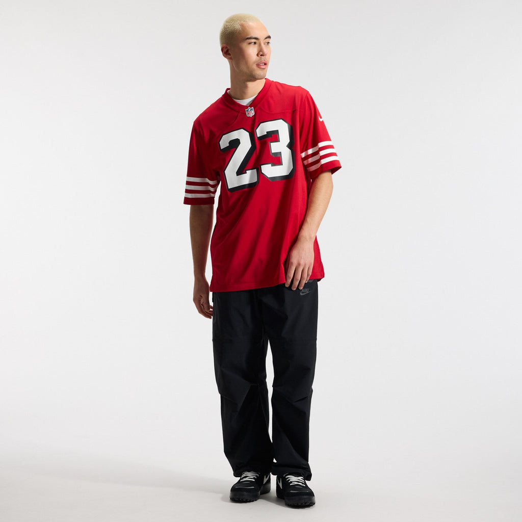 San Francisco 49ers Christian McCaffrey Scarlet Alternate Game Player Jersey product image 5, provided for visual reference