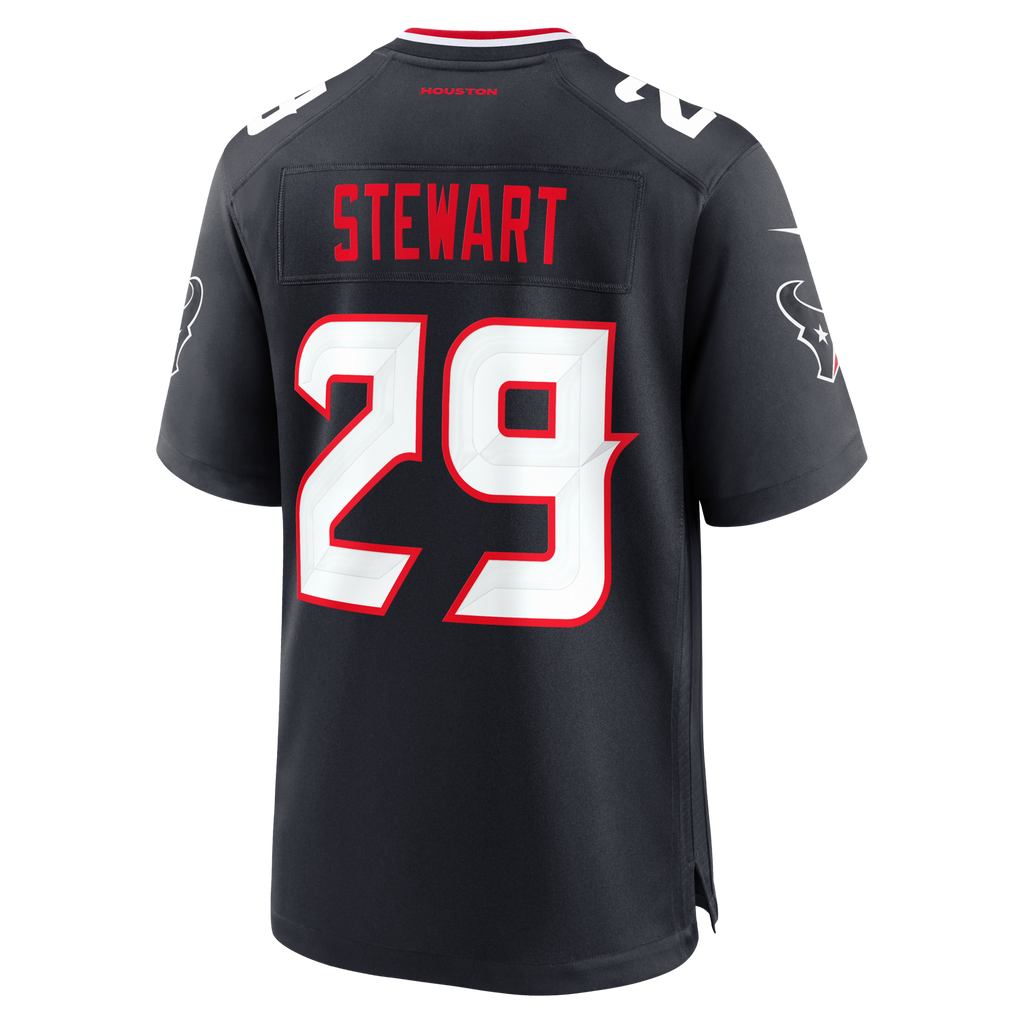 Houston Texans M.J. Stewart Navy Team Game Jersey product image 3, provided for visual reference and product detail review