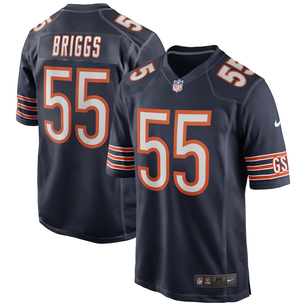 Chicago Bears Lance Briggs Navy Game Retired Player Jersey product image 2, provided for visual reference and product detail