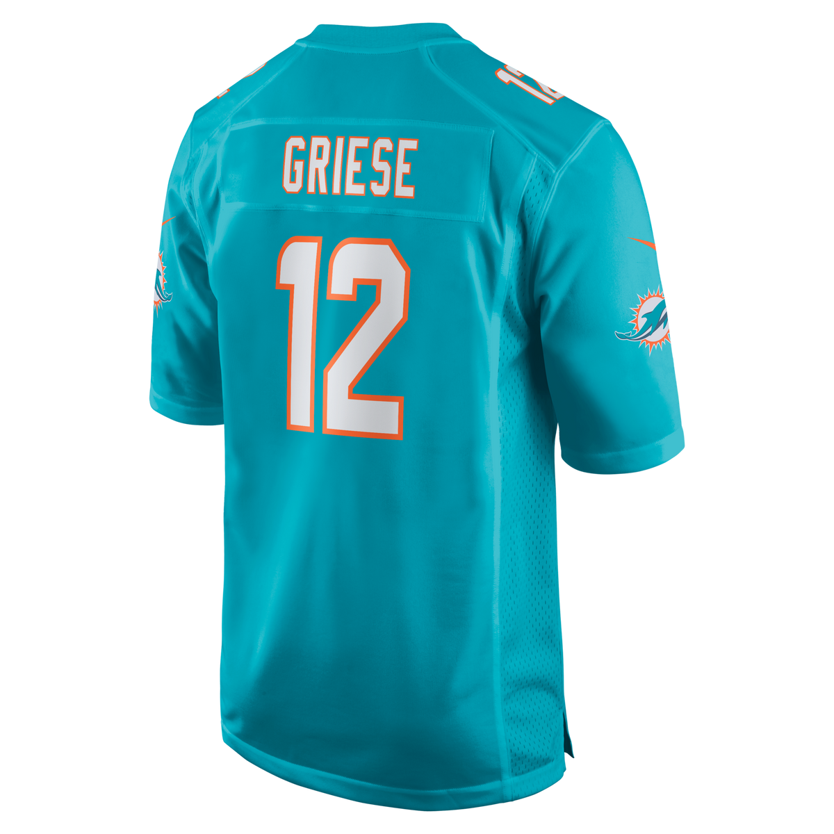 Miami Dolphins Bob Griese Aqua Game Retired Player Jersey product image 3, provided for visual reference and product detail