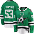 Dallas Stars Wyatt Johnston Kelly Green Home Breakaway Player Jersey product image 1, provided for visual reference and
