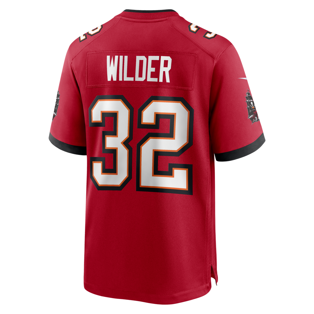 Tampa Bay Buccaneers James Wilder Red Game Retired Player Jersey product image 3, provided for visual reference and product