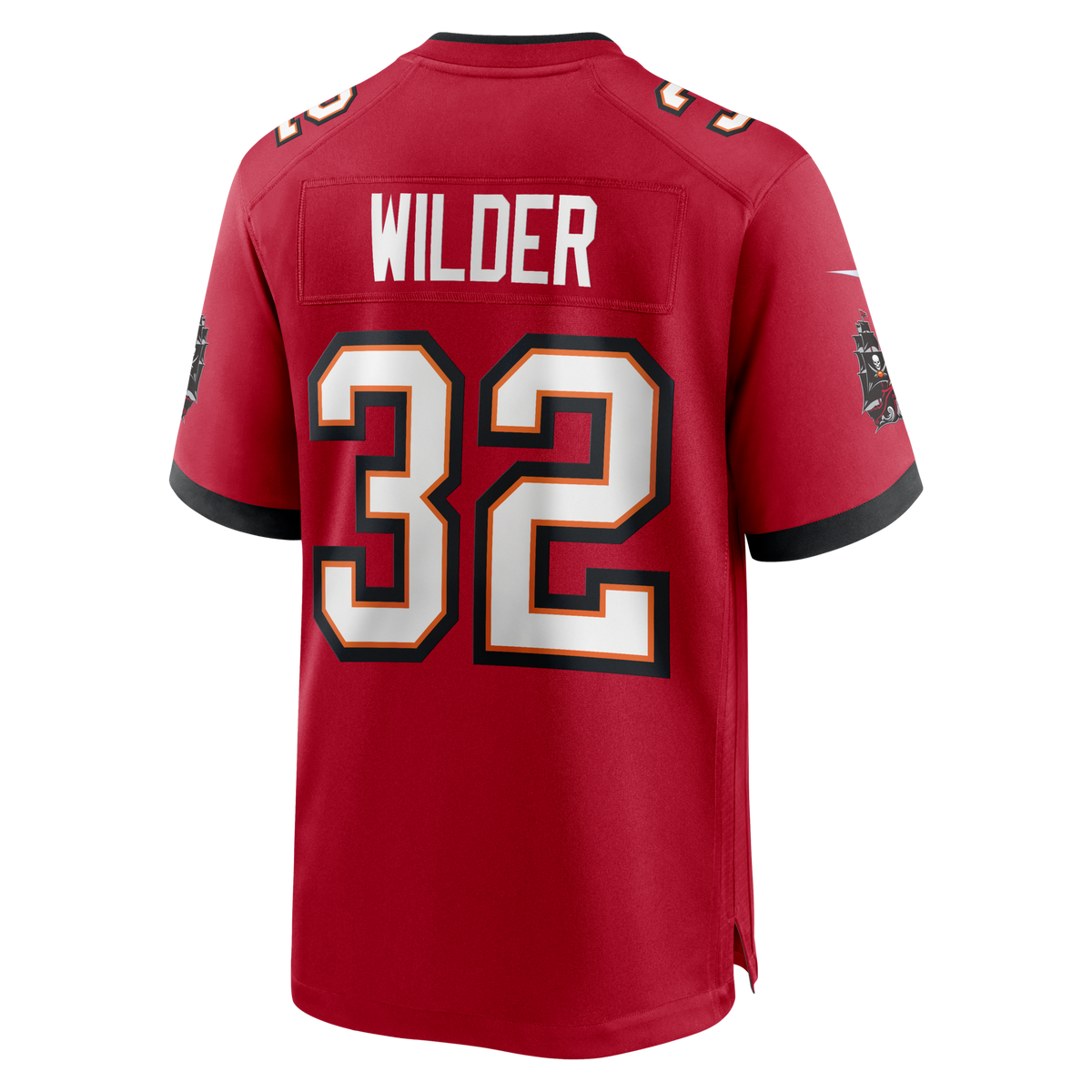 Tampa Bay Buccaneers James Wilder Red Game Retired Player Jersey product image 3, provided for visual reference and product