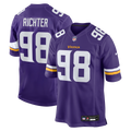 Minnesota Vikings Bo Richter Purple Team Game Jersey product image 1, provided for visual reference and product detail review