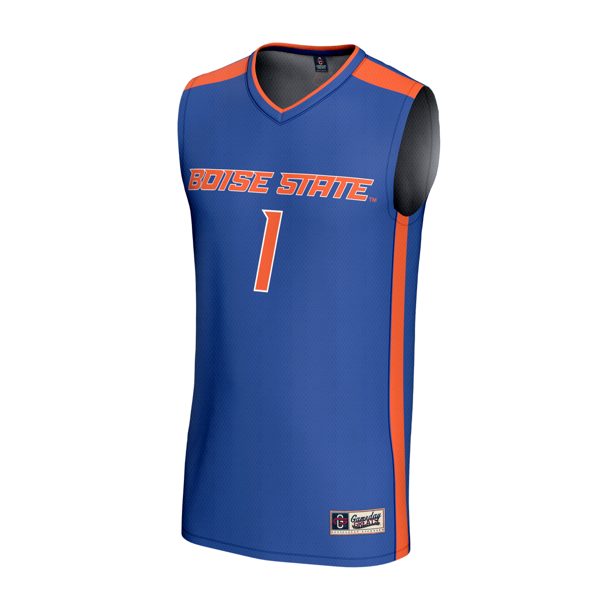 Boise State Broncos Collegiate Basketball Fashion Jersey - Royal product image 3, provided for visual reference and product
