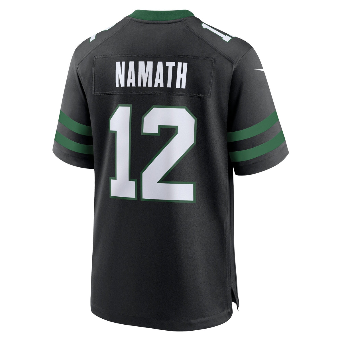 New York Jets Joe Namath Legacy Black Alternate Retired Player Game Jersey product image 4, provided for visual reference
