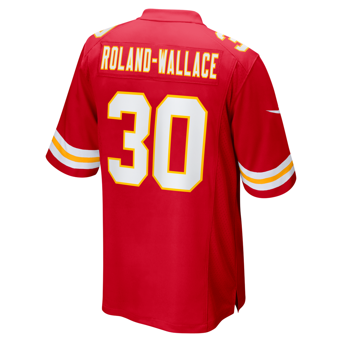 Kansas City Chiefs Chris Roland-Wallace Red Game Jersey product image 3, provided for visual reference and product detail