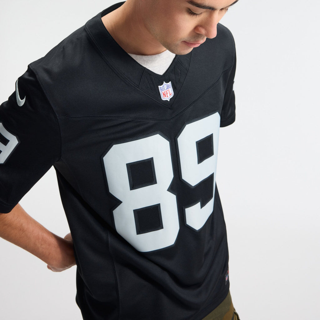 Las Vegas Raiders Brock Bowers Black Team Vapor F.U.S.E. Stitched Limited Jersey product image 10, provided for visual