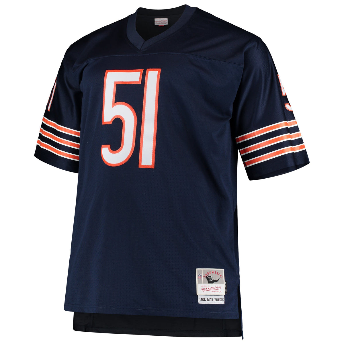 Chicago Bears Dick Butkus Navy Big & Tall 1966 Retired Player Replica Jersey product image 3, provided for visual reference