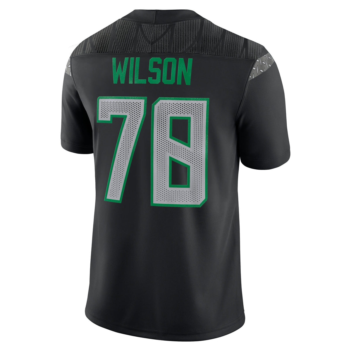 Gernorris Wilson Oregon Ducks Home Game Jersey - Black product image 4, provided for visual reference and product detail