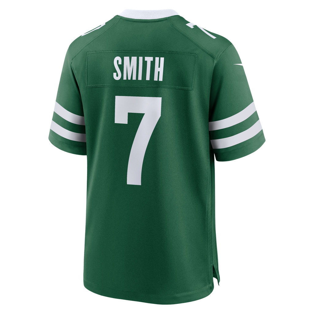 New York Jets Geno Smith Legacy Green Game Jersey product image 4, provided for visual reference and product detail review