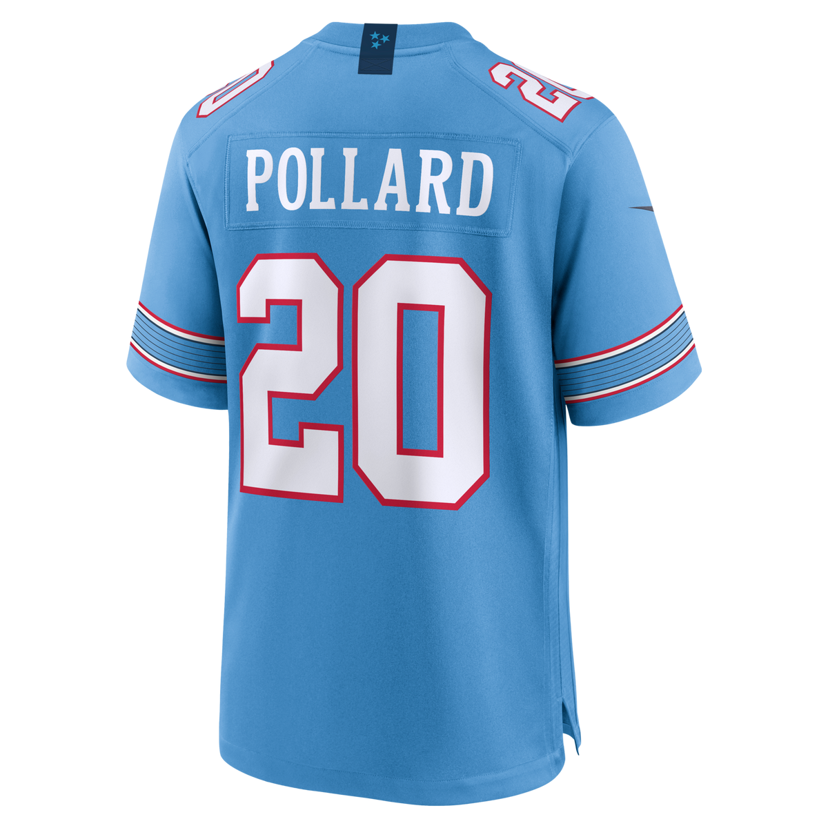 Tennessee Titans Tony Pollard Light Blue Game Jersey product image 4, provided for visual reference and product detail review