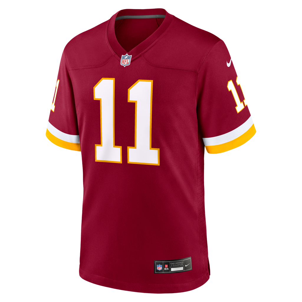 Washington Commanders Luke McCaffrey Burgundy Game Jersey product image 3, provided for visual reference and product detail