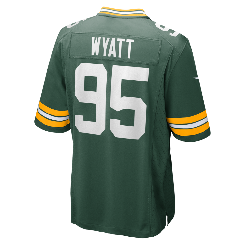 Green Bay Packers Devonte Wyatt Green Player Game Jersey product image 3, provided for visual reference and product detail