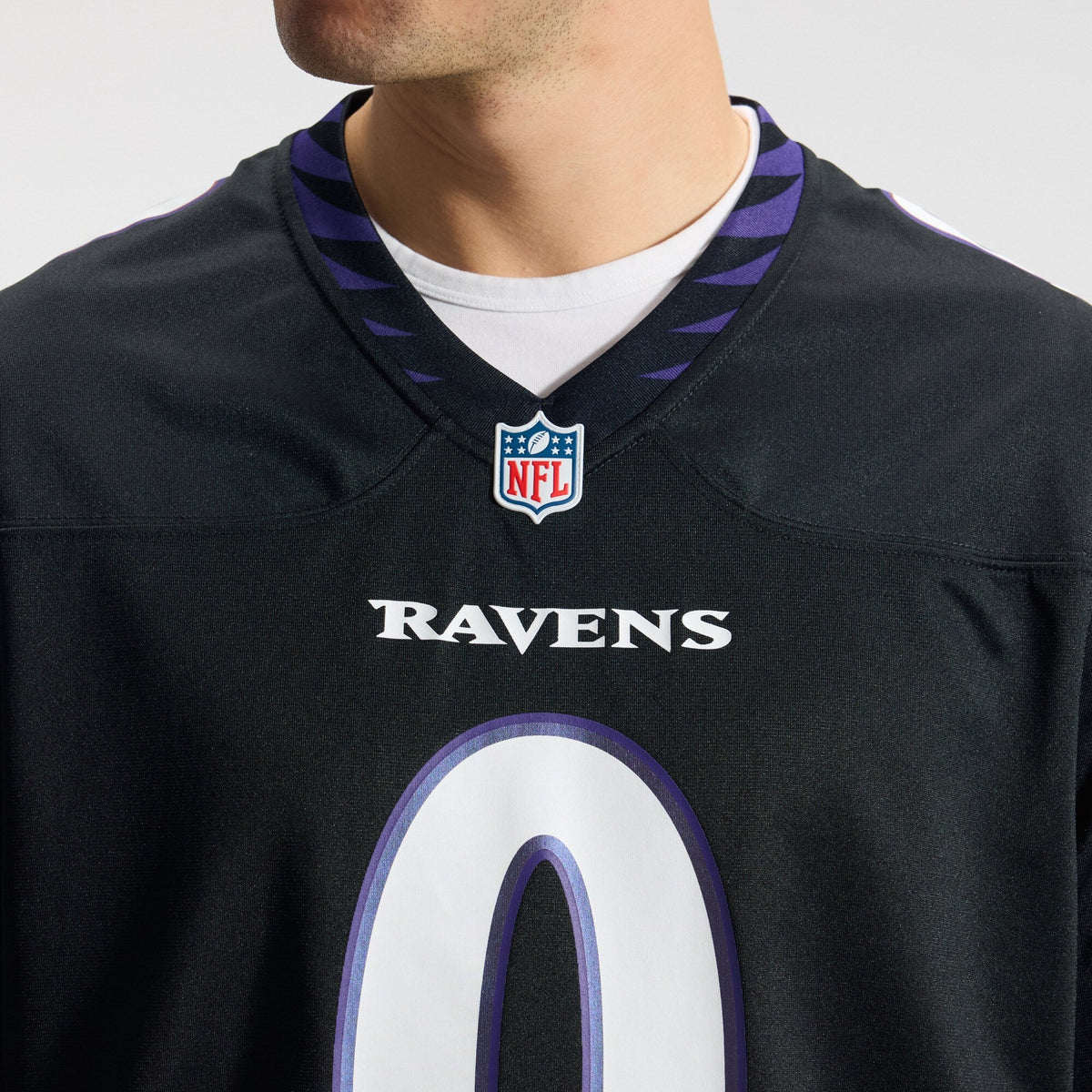 Baltimore Ravens Roquan Smith Black Alternate Game Jersey product image 10, provided for visual reference and product detail