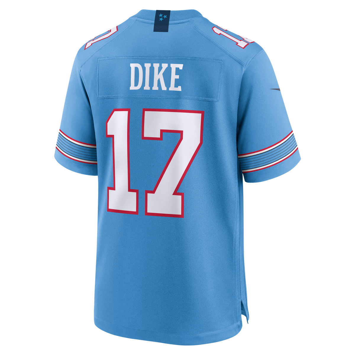Tennessee Titans Chimere Dike Light Blue Team Game Jersey product image 4, provided for visual reference and product detail