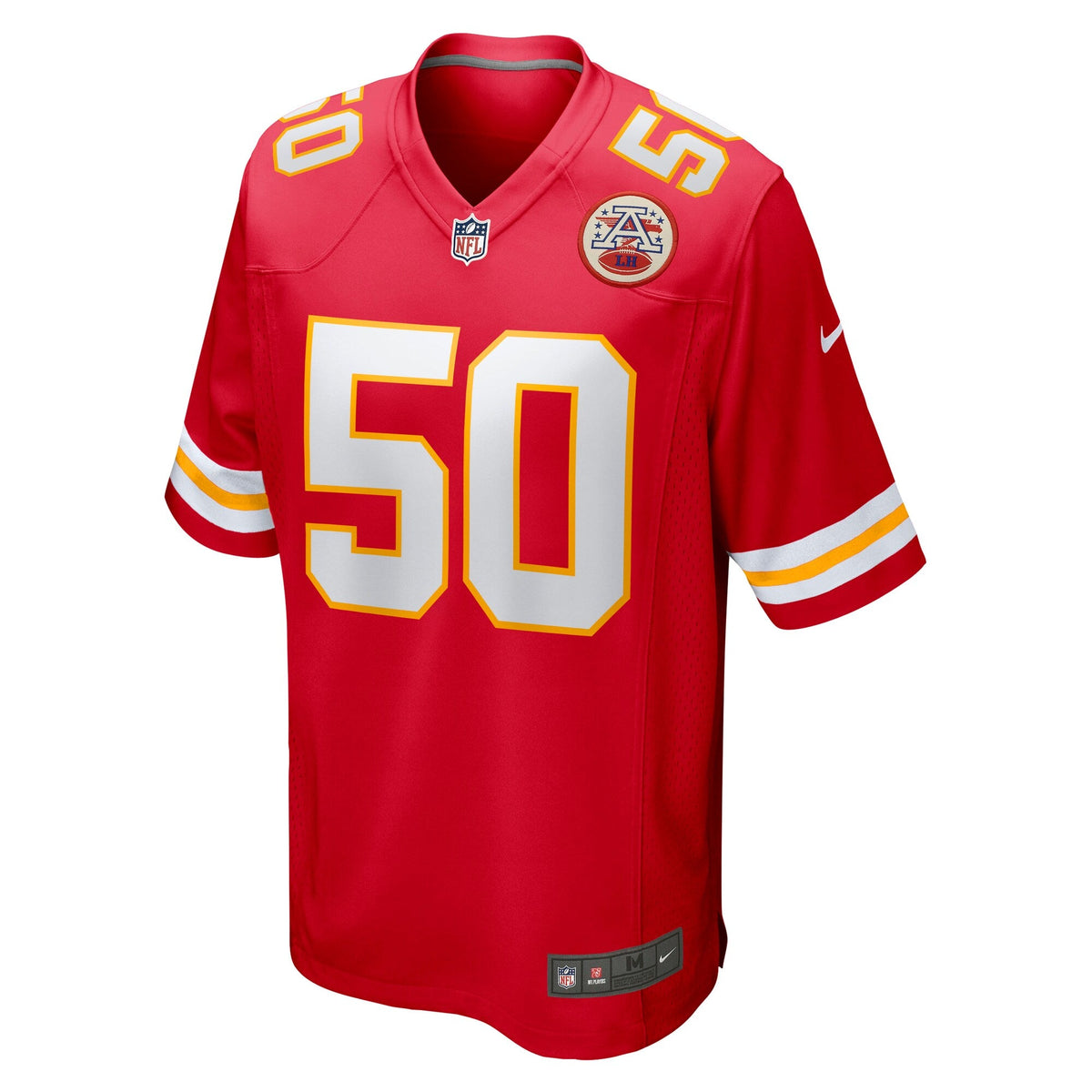 Kansas City Chiefs Willie Gay Red Game Jersey product image 3, provided for visual reference and product detail review