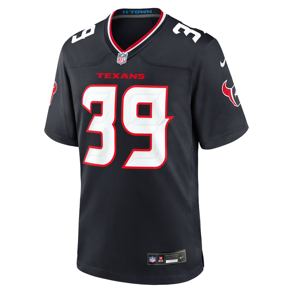 Houston Texans Henry To'oto'o Navy Team Game Jersey product image 2, provided for visual reference and product detail review