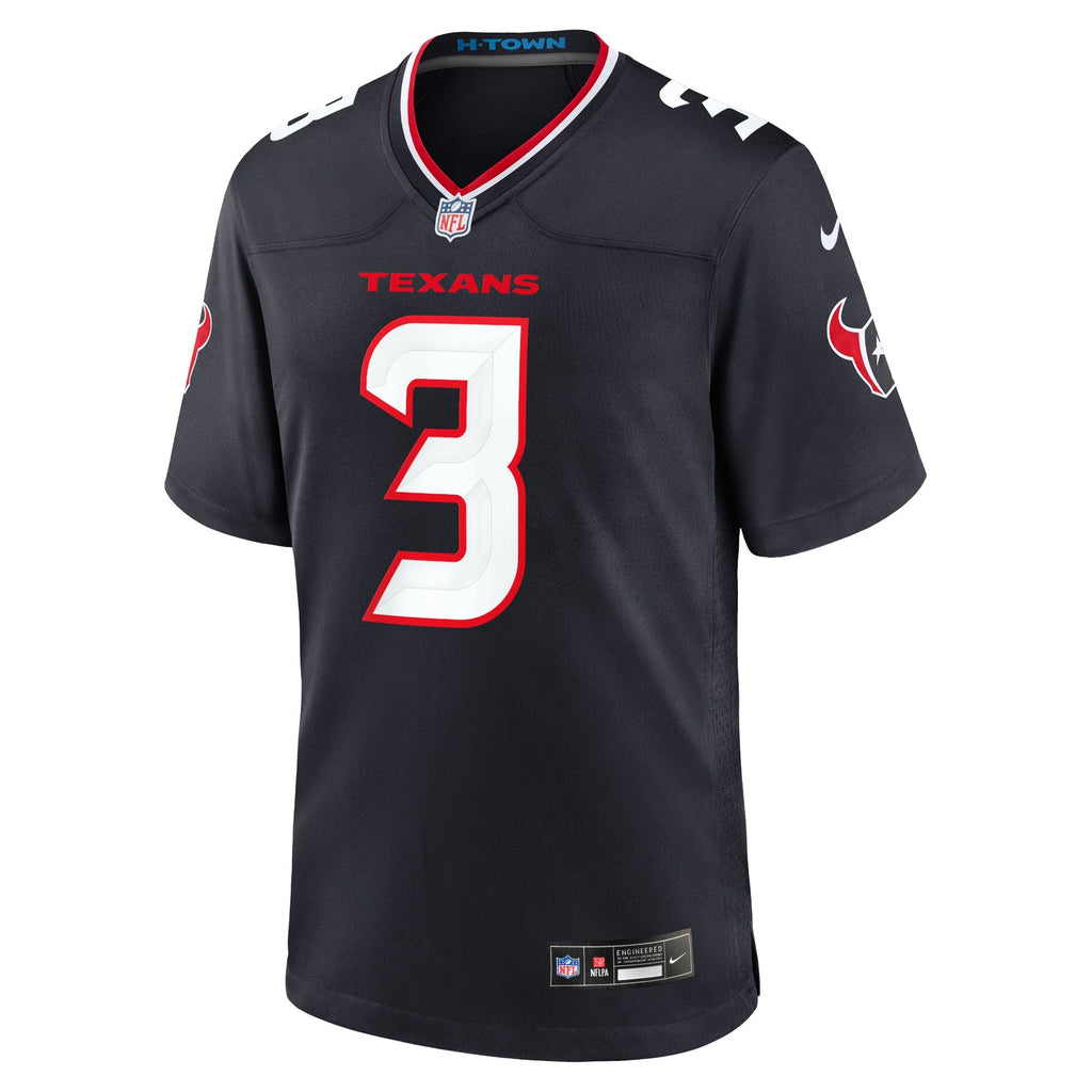 Houston Texans Tank Dell Navy Game Jersey product image 2, provided for visual reference and product detail review
