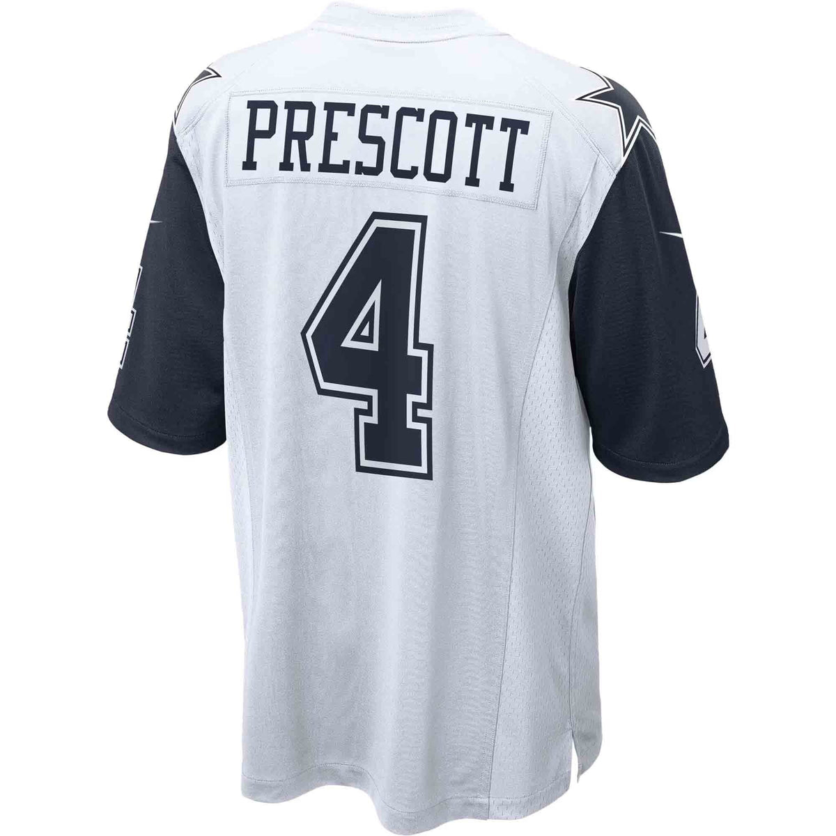 Dallas Cowboys Dak Prescott White Alternate Game Team Jersey product image 8, provided for visual reference and product