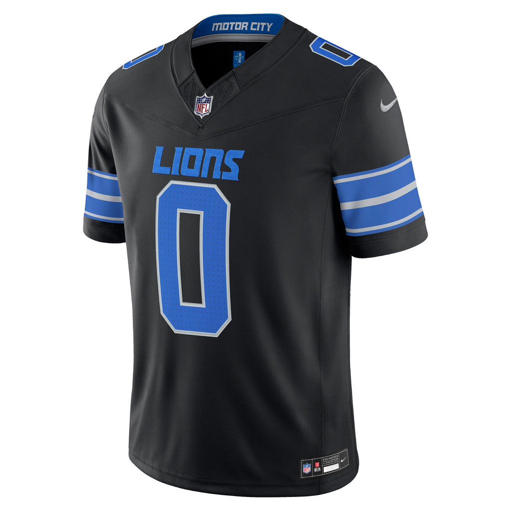 Detroit Lions Jahmyr Gibbs Black Alternate Vapor F.U.S.E. Stitched Limited Jersey product image 3, provided for visual
